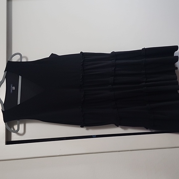 Tommy Hilfiger Black Tiered Ruffled Midi Sundress - Picture 1 of 5